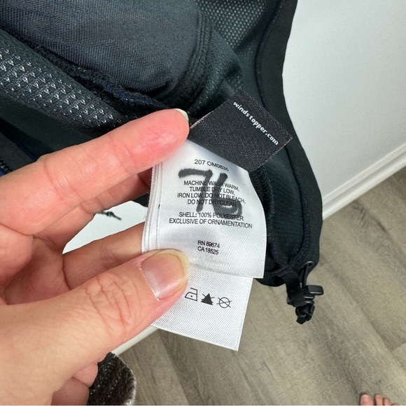 Mountain Hardwear Blue Fleece Jacket Windstopper Mens Size Medium Zip Up Navy - Picture 7 of 11